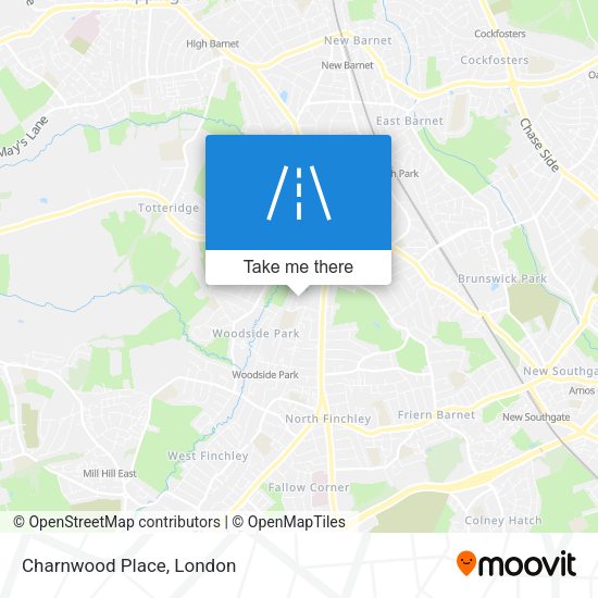 Charnwood Place map