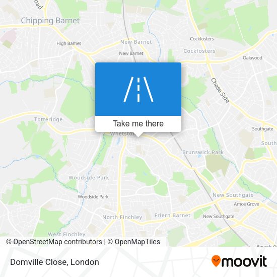 Domville Close map