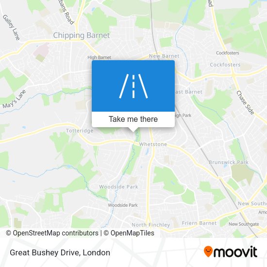Great Bushey Drive map