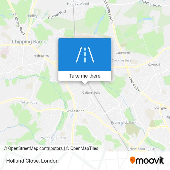 Holland Close map