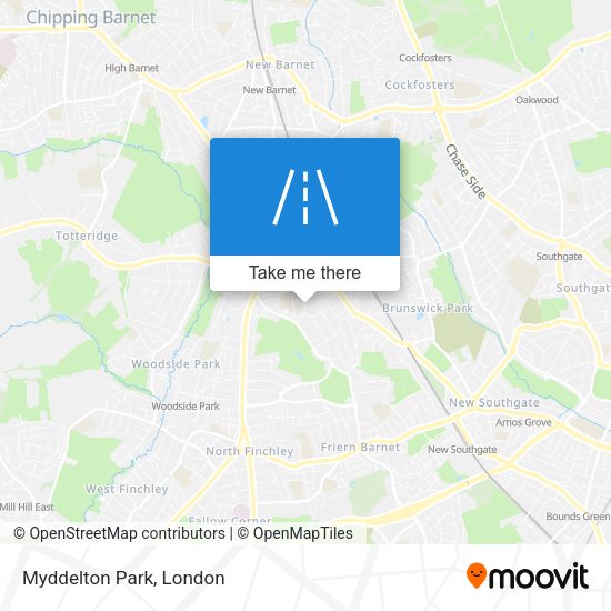 Myddelton Park map