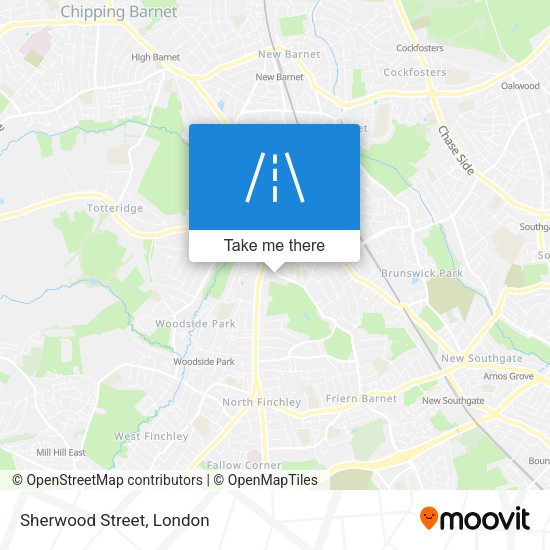 Sherwood Street map