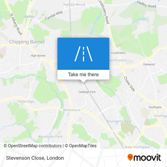 Stevenson Close map