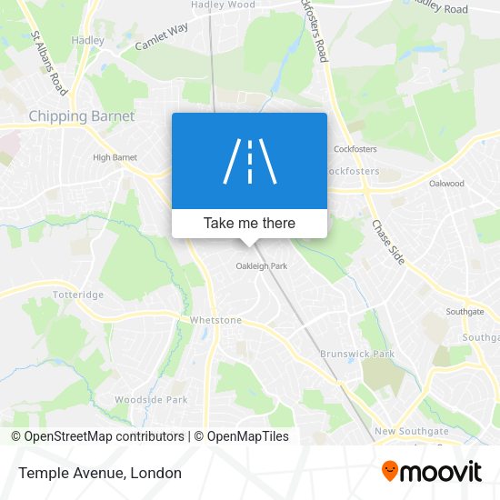 Temple Avenue map