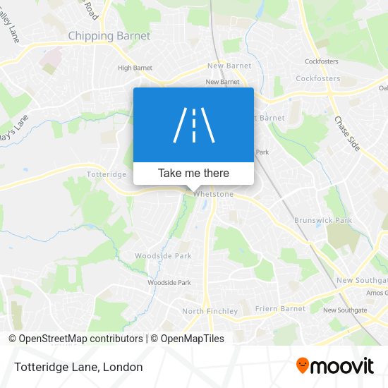 Totteridge Lane map