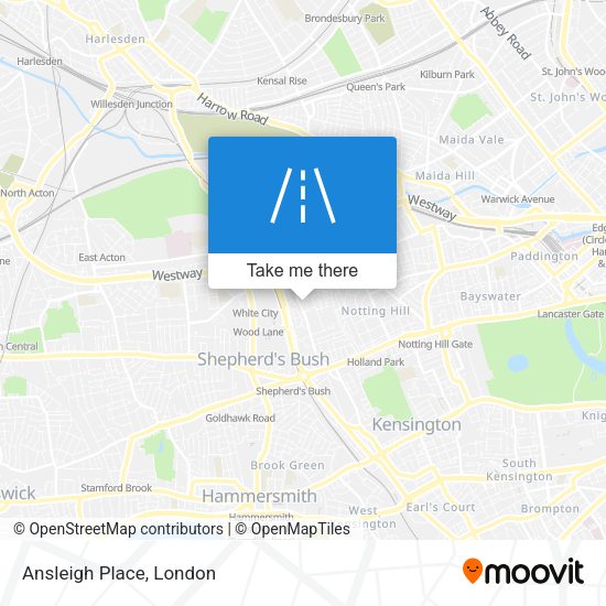 Ansleigh Place map