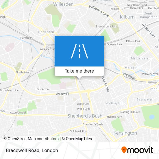 Bracewell Road map