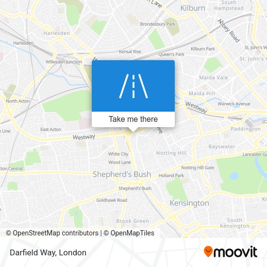 Darfield Way map