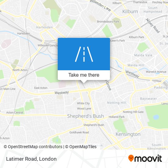 Latimer Road map