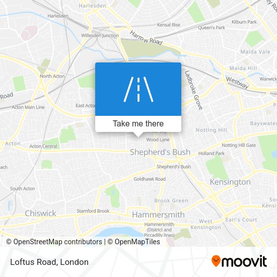 Loftus Road map