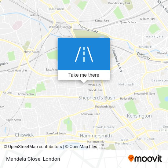 Mandela Close map