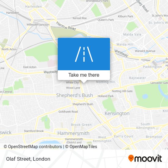 Olaf Street map