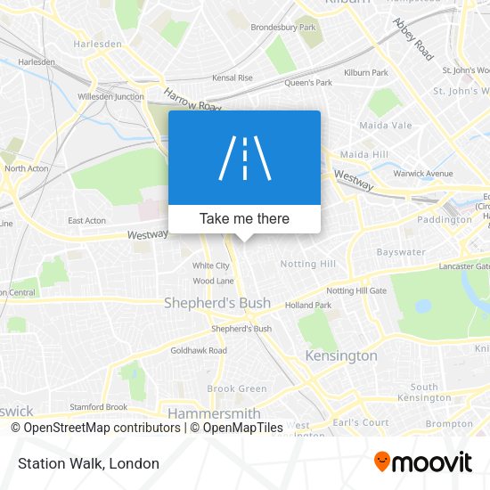 Station Walk map