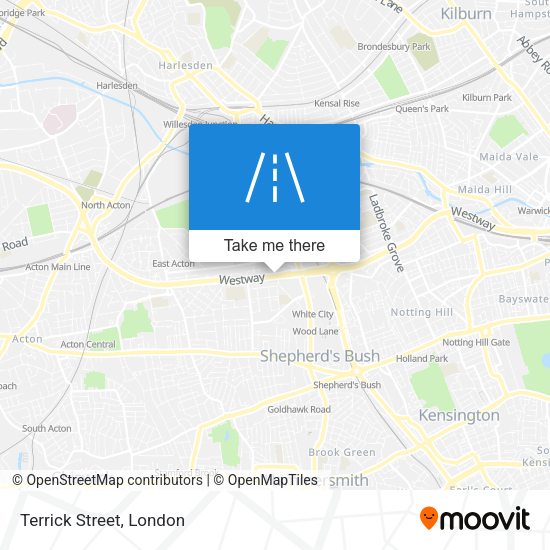 Terrick Street map