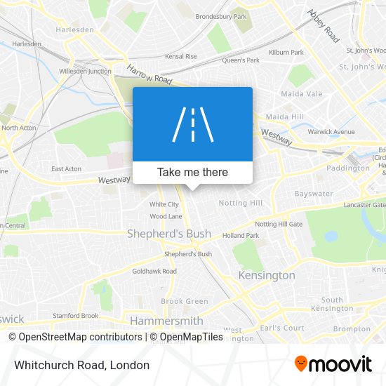 Whitchurch Road map