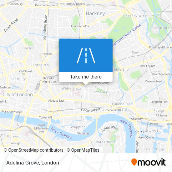 Adelina Grove map