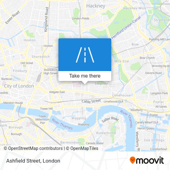 Ashfield Street map