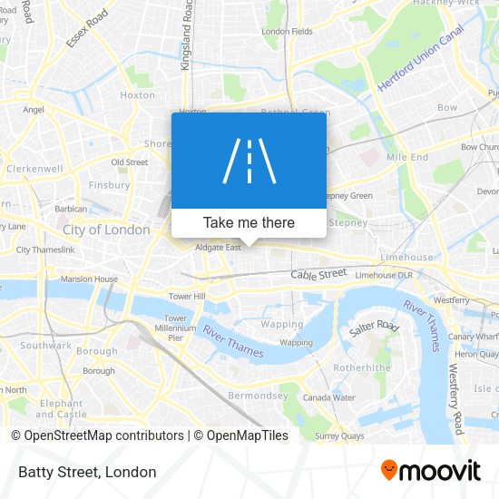 Batty Street map