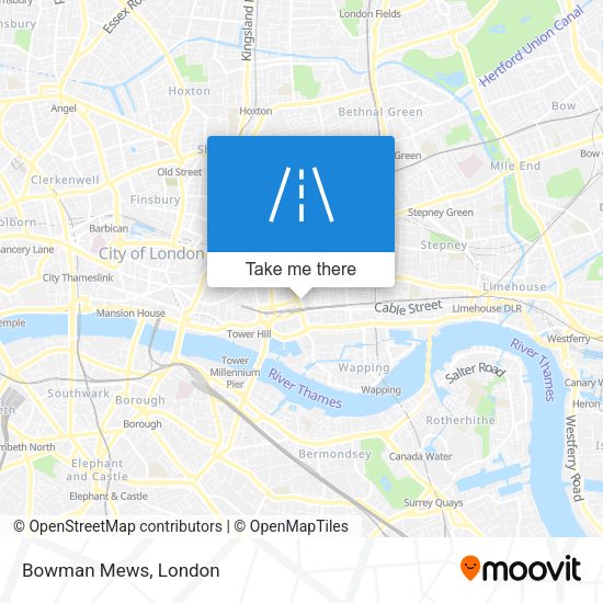 Bowman Mews map