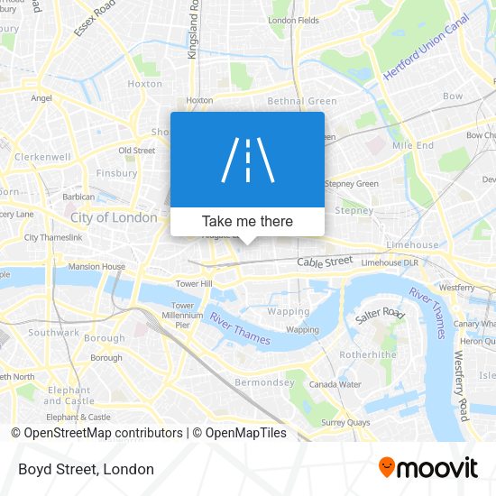 Boyd Street map