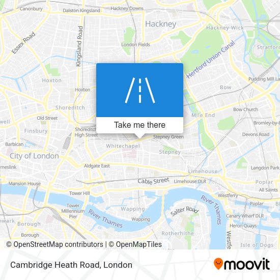 Cambridge Heath Road map