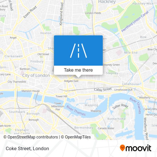 Coke Street map