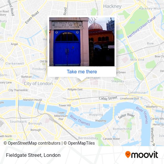 Fieldgate Street map