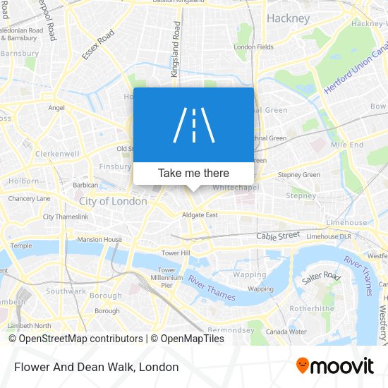 Flower And Dean Walk map