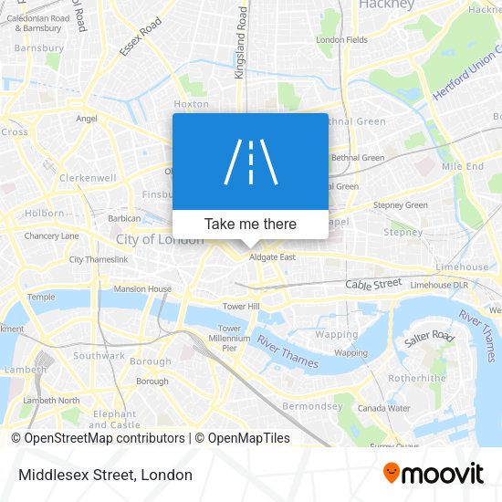 Middlesex Street map