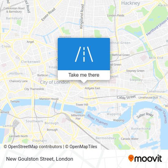 New Goulston Street map