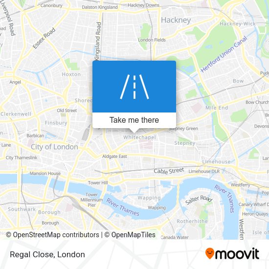 Regal Close map
