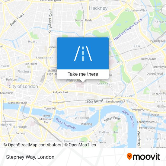 Stepney Way map