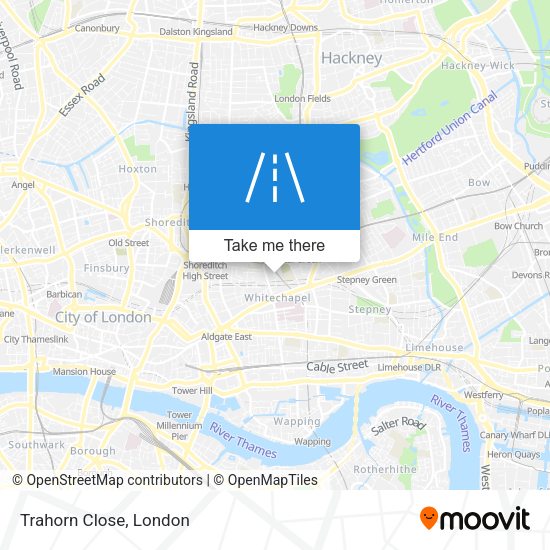 Trahorn Close map