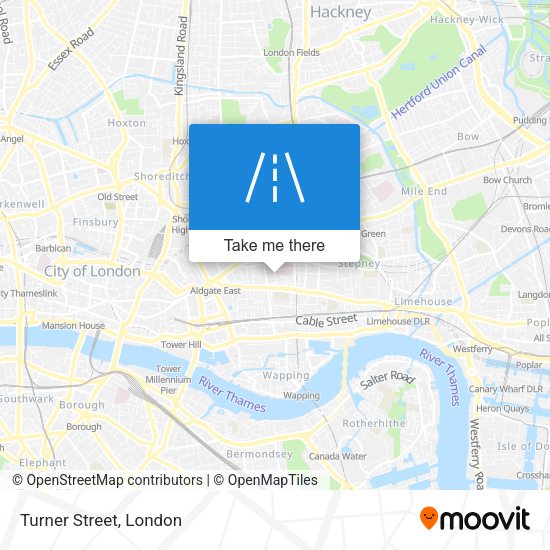 Turner Street map