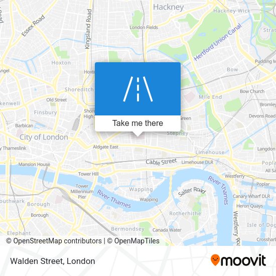 Walden Street map