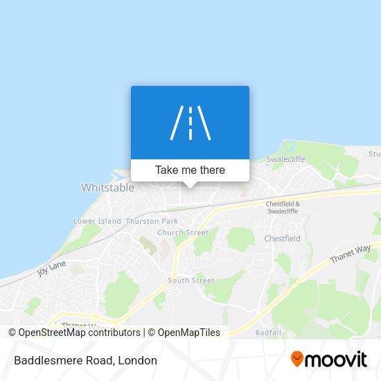 Baddlesmere Road map