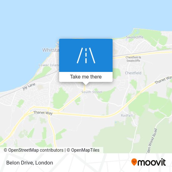 Belon Drive map