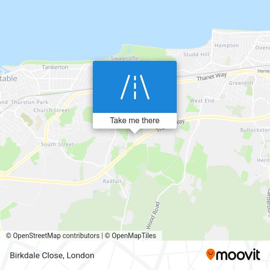 Birkdale Close map