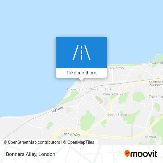 Bonners Alley map