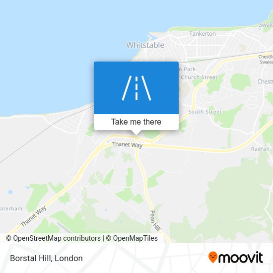 Borstal Hill map