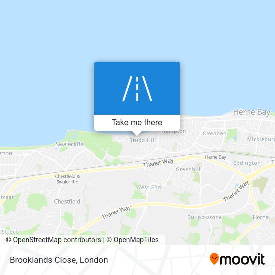 Brooklands Close map