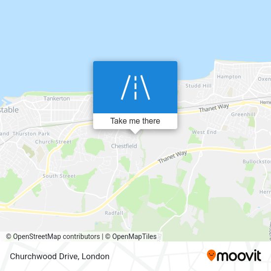 Churchwood Drive map