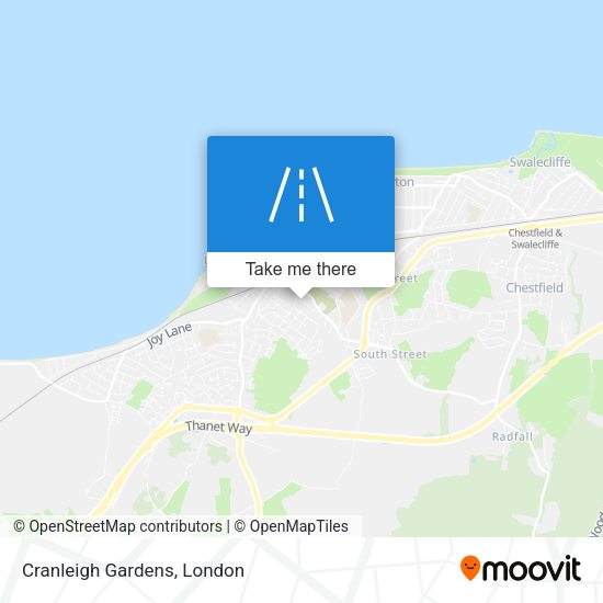 Cranleigh Gardens map