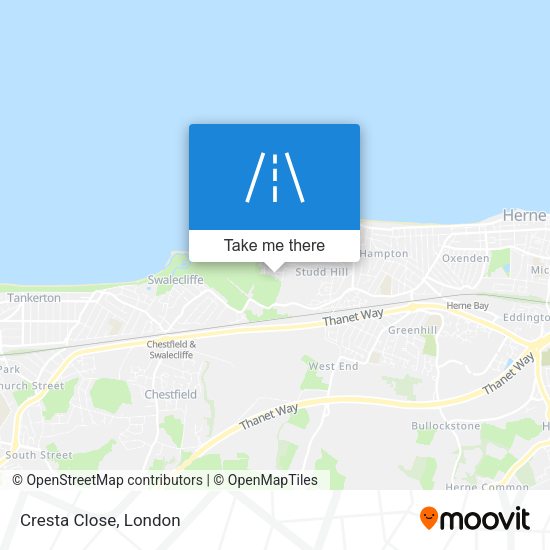 Cresta Close map