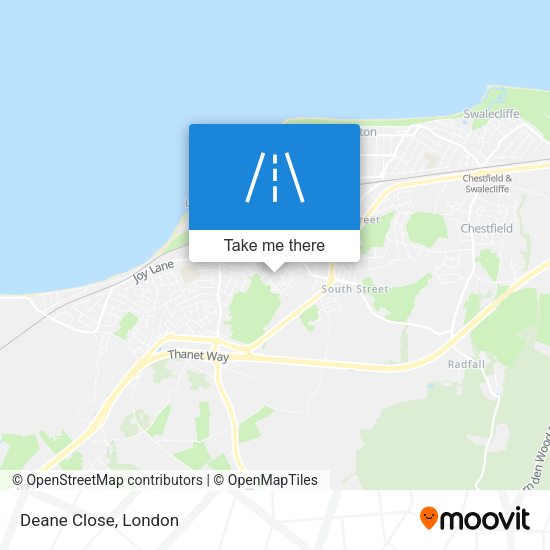 Deane Close map
