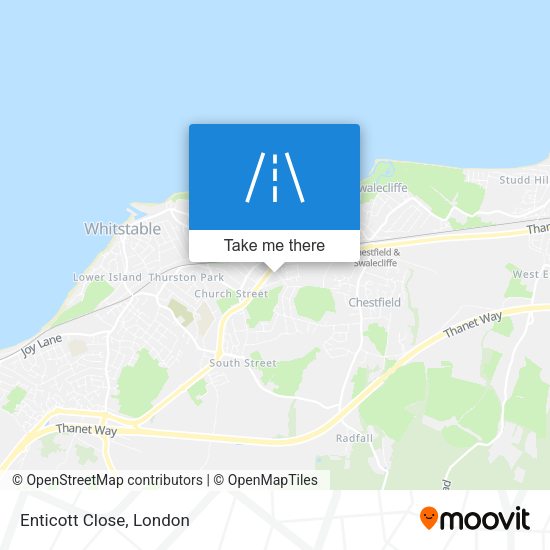 Enticott Close map