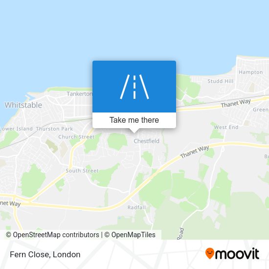 Fern Close map