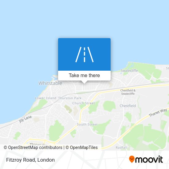 Fitzroy Road map