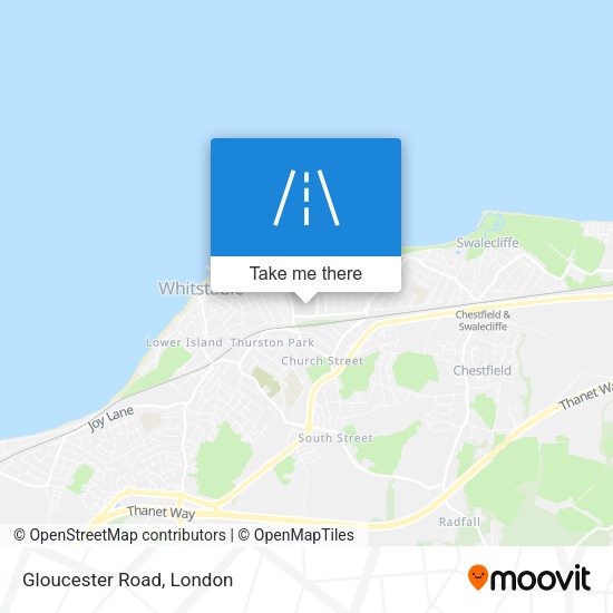 Gloucester Road map