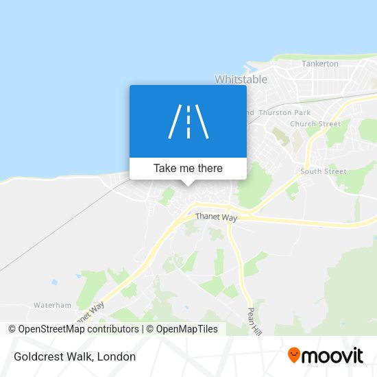 Goldcrest Walk map